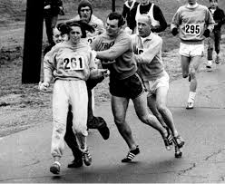 Lemme end with this story. Kathrine Virginia Switzer was pulled back in 1967 by the Boston Marathon race manager who thought women shouldn't run marathons. She ran it anyway. 5 yrs later, Boston Marathon established the official women's marathon.It's time, ladies.(Fin)