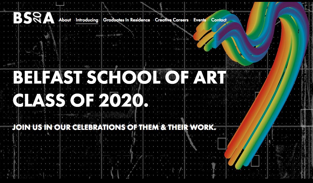 This year's Degree Show for Belfast School of Art has gone online... 👏👏👏👏👏👏 see the work of amazing students accross the School on bsoa2020.com