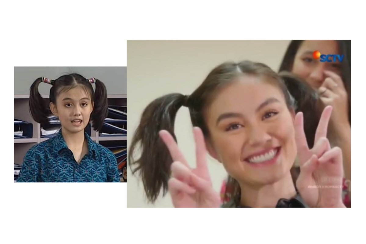 SCTV's tweet photo. Jadi, @agnezmo masih cocok nggak buat dikuncir dua kayak gini? πβ¨
#InboxAtHome https://t.co/h6MVQz3fxq