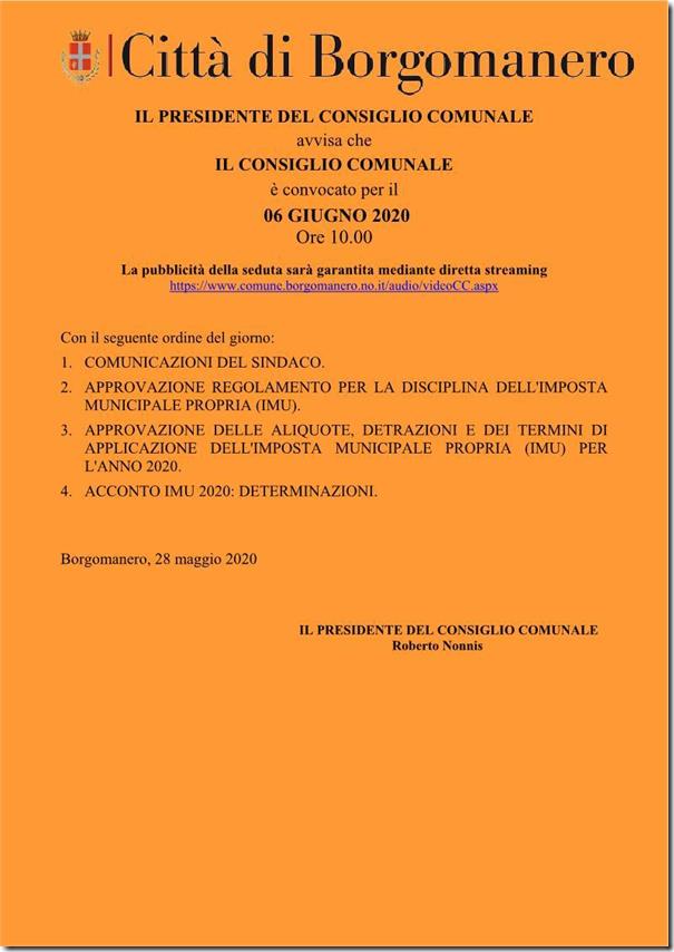 Oggi 6 giugno 2020 #ConsiglioComunale ore 10.00 diretta della seduta di Consiglio sul Canale Youtube del Comune youtu.be/mRXqLyqisE4