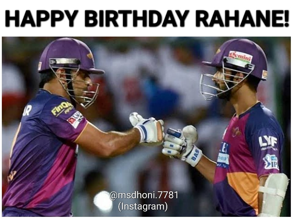 Happy Birthday Ajinkya Rahane   