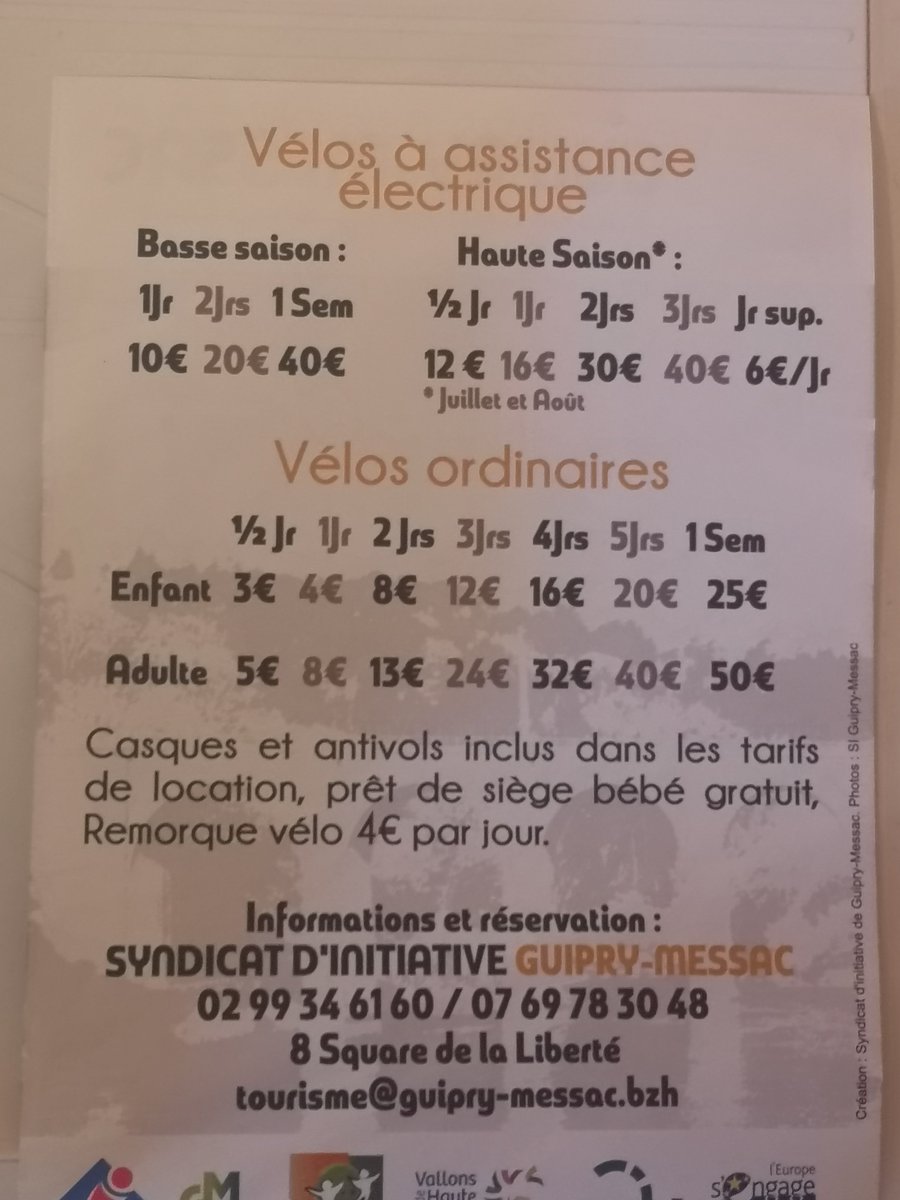 Et si vous profitiez des bords de Vilaine ce week-end ?🌿😍

ℹ️ Location de vélos à la Maison du tourisme, uniquement sur réservation au 02 99 34 61 60 au à tourisme@guipry-messac.bzh

#tourismeguiprymessac #guiprymessac #vallonsenbretagne #bretagnetourisme #tourismevert