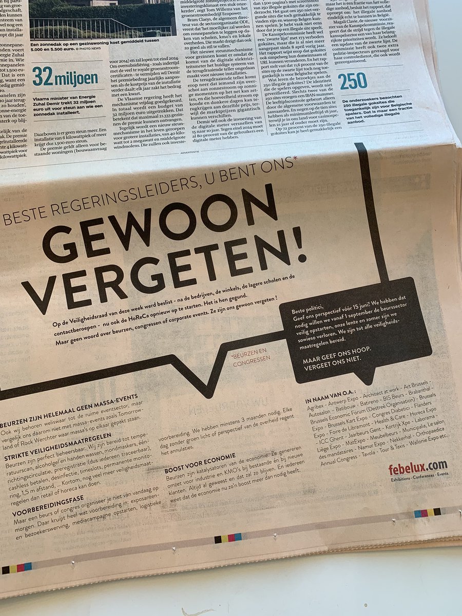 Dringende oproep: we willen vooruit! #coronaproofexhibitions  <a href="/FebeluxCOM/">FEBELUX.COM</a> <a href="/kortrijkxpo/">Kortrijk Xpo</a>