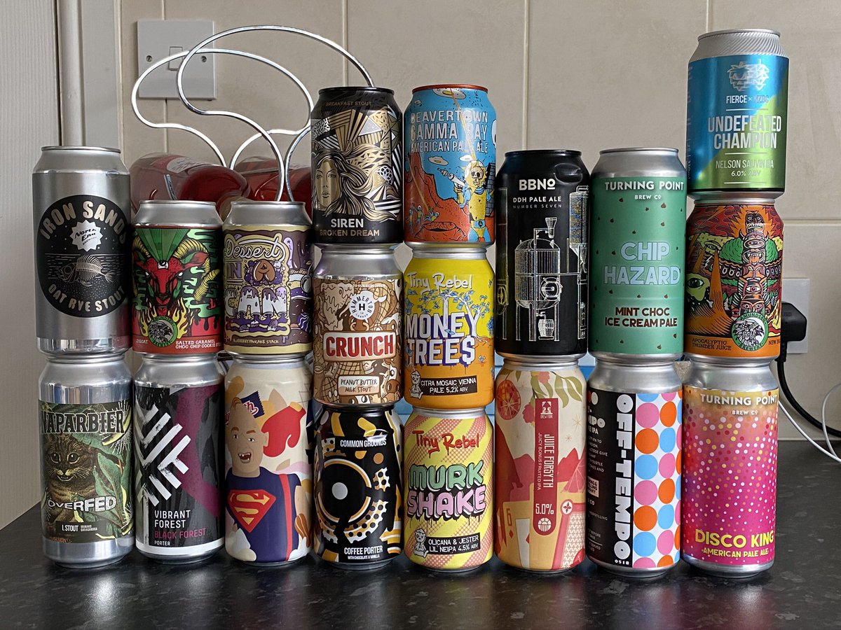 AdeleLynas's tweet photo. Getting our drinks ready for our Saturday session. Thanks to @Ritaspantrypub, @LeftFieldBeer, @fiercebeer, @tinyrebelbrewco for providing these great drinks. Amount them are @amundsenbrewery, @brewyorkbeer, @HammertonBrew, @TurningPointBre plus supermarket drinks. 🍻 https://t.co/gbuYWTyLuK