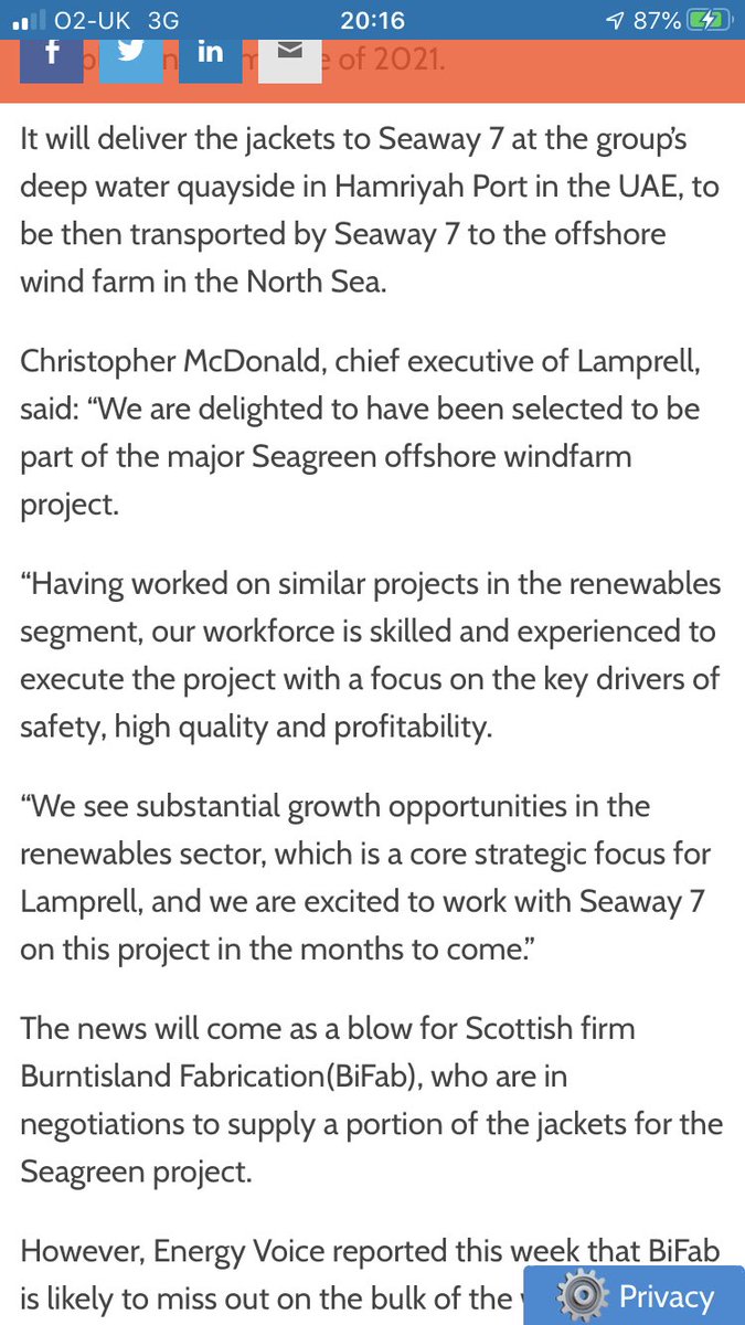 eccofinishing's tweet photo. So much for keeping this work here in the UK shocking decision but everything is about price let’s not even consider the environmental impact sailing from UAE to Scotland #britishjobs #britishcontent #offshorewind https://t.co/ny1umiMYGm