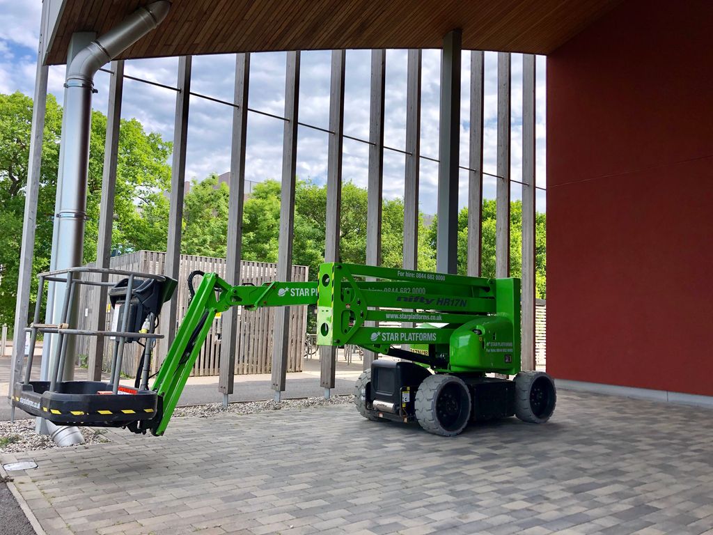 This <a href="/NiftyliftWorld/">Niftylift Worldwide</a> HR17n is helping with maintenance at the moment at <a href="/Cambridge_Uni/">Cambridge University</a> sports centre! 

<a href="/CamUniSport/">University of Cambridge Sport</a> 

#Cambridge