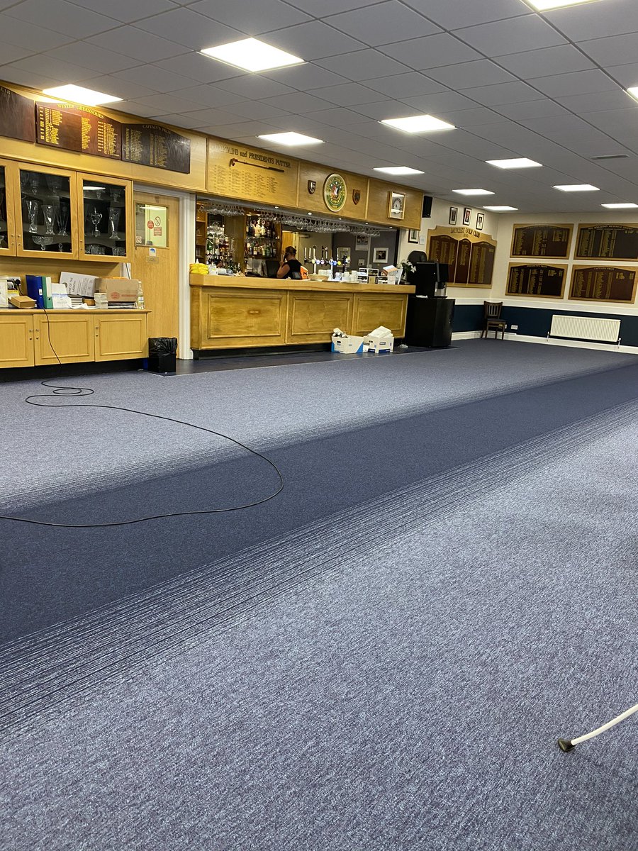 GalleryCarpet's tweet photo. Tivoli mist tiles from @burmatex laid to clubhouse in Windsor , ending the 1st week back fitting , fitted by kris &amp; Matthew , https://t.co/HJErnuI8VF