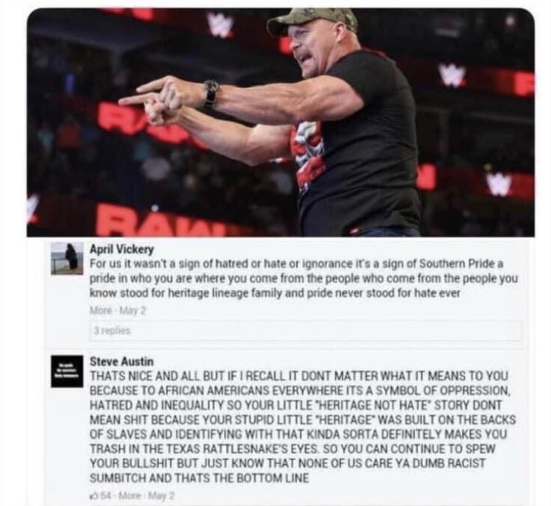 Steve Austin thoughts on the confederate flag: