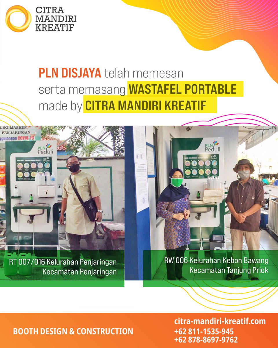 Citramandiri_eo's tweet photo. Sebagai bentuk Kepedulian PLN dalam pencegehan Virus Corona dengan menyiapkan wastafel portable.
ππ’ππ«π πππ§ππ’π«π’ ππ«ππππ’πβ£β£β£ https://t.co/NxTxTECCKBβ£β£β£
#CitraMandirikreatif
#Eventorganizer #EOProfesional
#wastafelportable #wastafelcostum
#NewNormal2020 https://t.co/sZkSvrr2bm