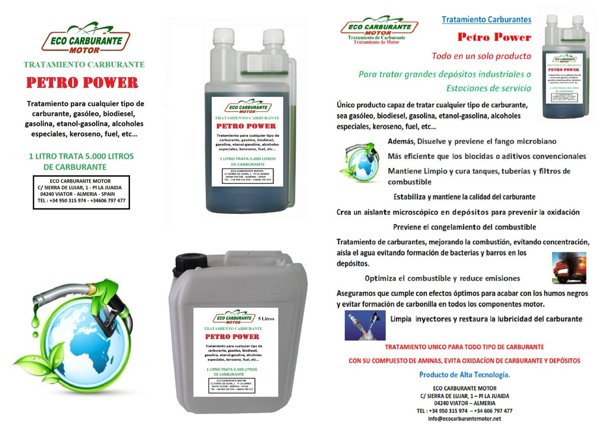 ecocarburante's tweet photo. Nuevo producto para grandes depósitos de carburante. Todo tipo de carburantes.

Tienda online oficial:
https://t.co/rawJMaitea

Pagina web oficial:
https://t.co/1U8K57PC3J

#ecocarburantemotor #ahorro  #diesel #gasolina #calefaccion #humosnegros #itv #gasoil #valvulaegr #motor https://t.co/WjKP5F9kOd