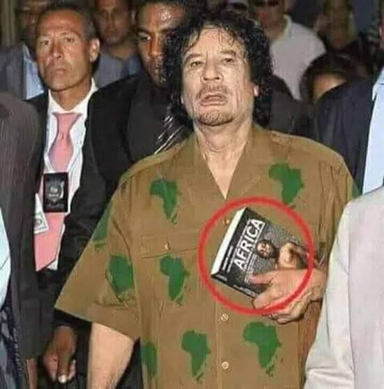 Libya had 100% access to electricity. Libya had one of the world's strongest currency, the Libyan Dinar equalled $0.82781.

Gaddafi had a practice of wearing African centric clothes.