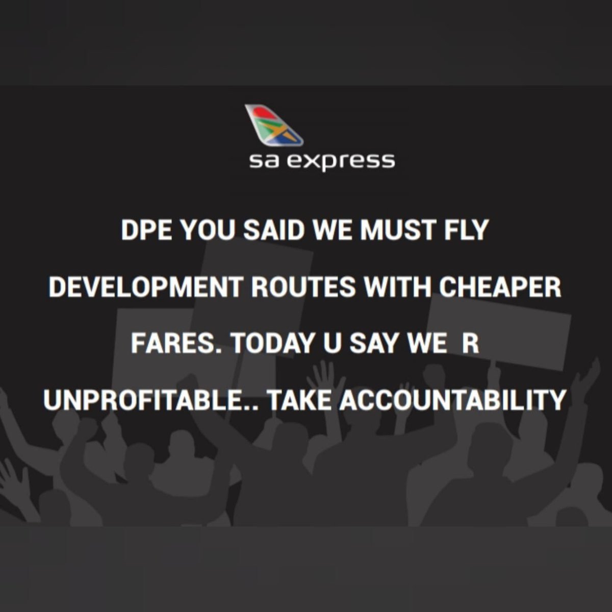 phemelo_op's tweet image. I can’t share the same sentiment with you sir as me n my colleagues are not being paid for 3 months we are facing liquidation thanks to your colleagues who looted #flySaexpress and yet innocent workers pay the price @DPE_ZA #savesaexpress