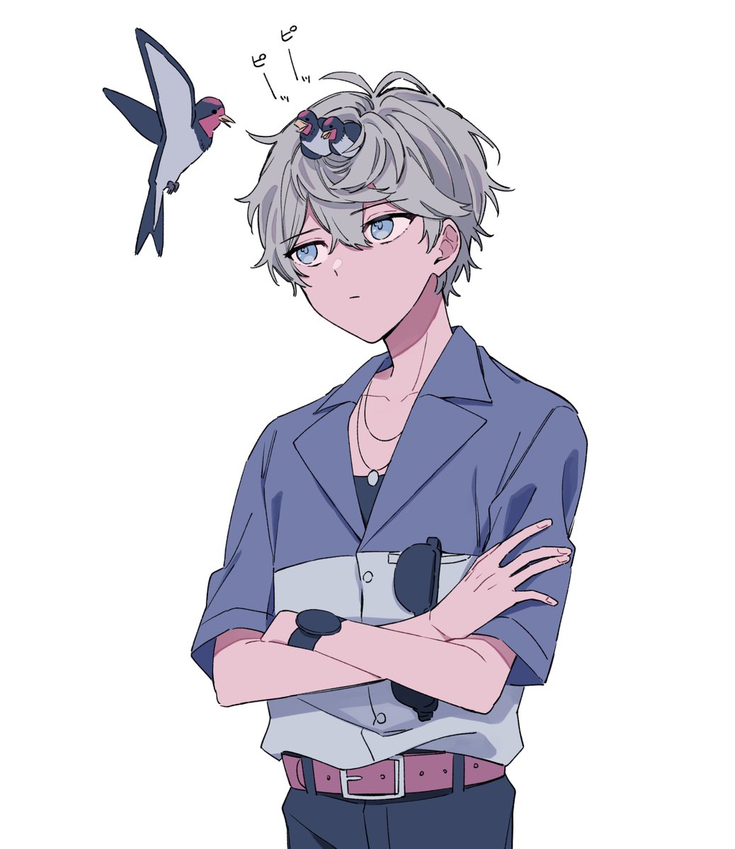 ゆずこ 髪のうずまきのところで鳥を飼ってる瀬名のクソみたいな絵が見たかったので描きました ゆずこ 髪のうずまきのところで鳥を飼ってる瀬名のクソみたいな絵が見たかったので描きました