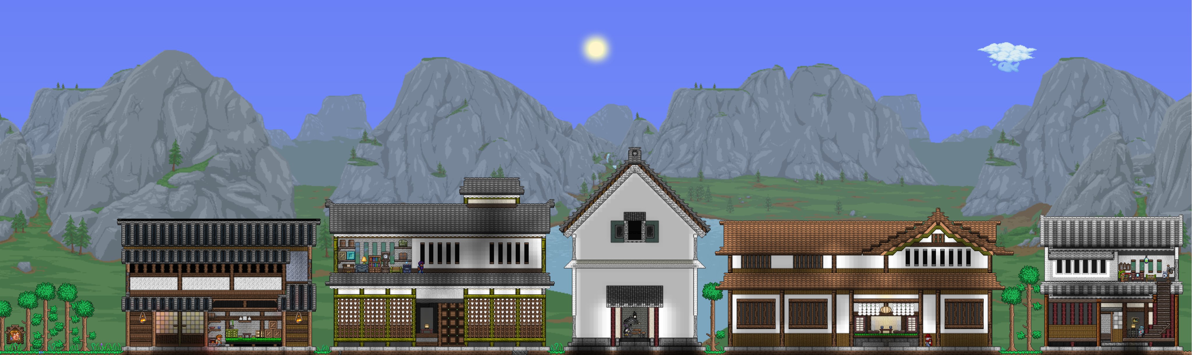 Plism Terraria 遊郭の東にある町民街 我が社では必ずnpc様が心地よく居住していただけるような家造りを心がけております テラリア Terraria T Co Ptr7gg5nyr Twitter