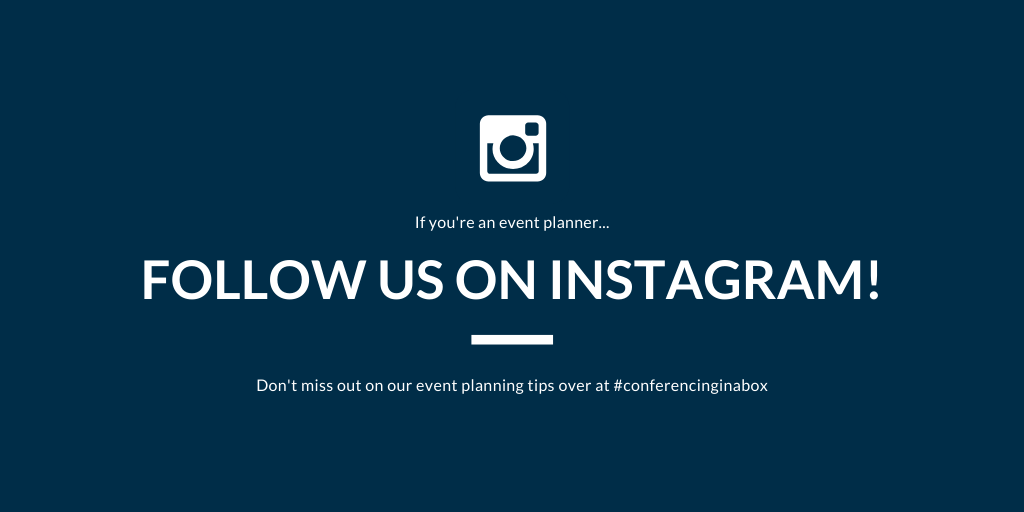 ConferencingBox's tweet photo. We're on Instagram! Follow us for more #conference #event planning tips https://t.co/uES1FOkJie