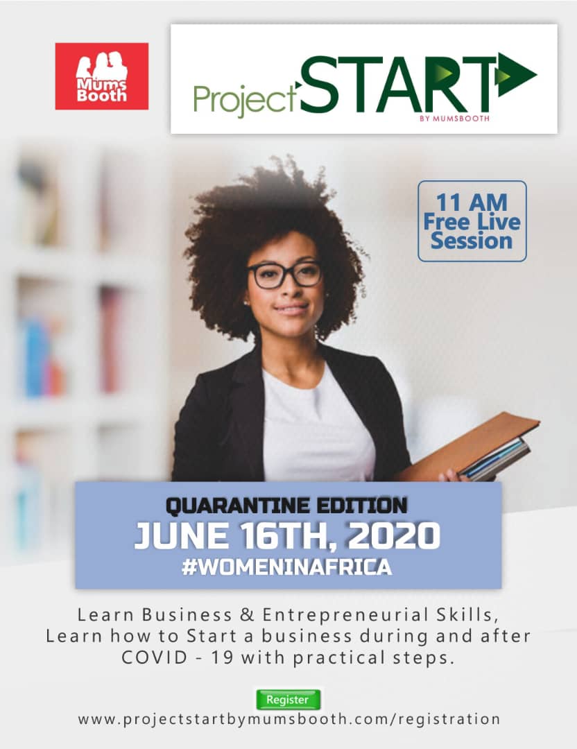 valkem's tweet photo. The Project Start Quarantine Edition is for 11am on June 16th 2020 and will have several women across Africa learn and understand Business and Entrepreneurial skills with practical steps on how to start a business now and after the pandemic.

Register:
 https://t.co/13rrPZoAuE https://t.co/X9BcxgI3fB