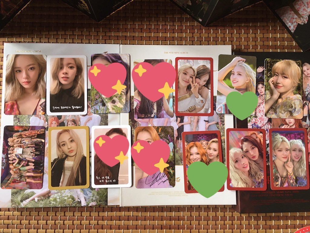 tw_luv37's tweet photo. @TWICE_05Airi こちらの緑ハートのスタンプつけたものと交換可能でしたらお願いしたいです。 https://t.co/acDN3tH8kQ