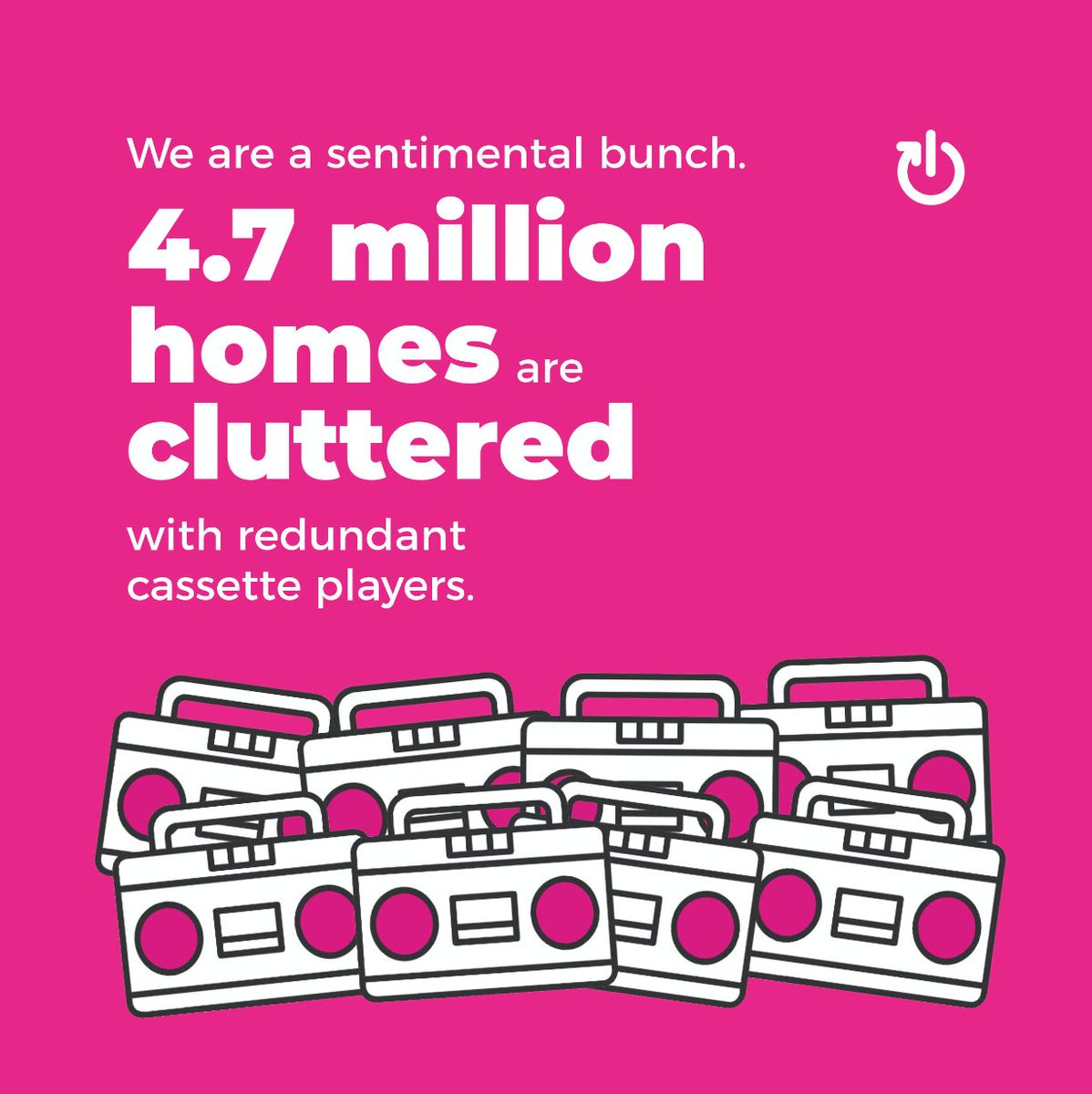 recycleelectric's tweet image. We’re a sentimental bunch! 5.8 million households in the UK are holding onto old VHS players - and 4.7 million still have a cassette player!

Everything with a plug, battery or cable can be recycled! Get involved: recycleyourelectricals.org.uk

#LittleSpringClean