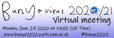 AtomicVirology's tweet photo. We're pleased to announce that we're hosting an online virtual session of the #Bunya2020 conference on Mon 29 June 2020. We hope you can join us to hear some great bunyavirus research ahead of the full conference next year.
Register for free at https://t.co/b4l6GSZj6r https://t.co/guJ1aRgUia