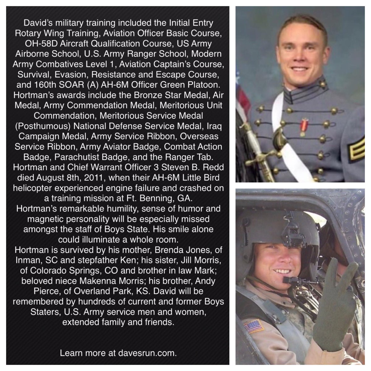 DavesRunSC's tweet photo. June 6th! #RunAnyway #4JDH Day!
Thx to all who support our Run To Remember & plan to #Run today in Honor of CPT John David Hortman!
Tag @DavesRunSC as you post & we’ll share your success!
We’ve been asked about donations for @SCBoysState Scholarships - plz see attached info https://t.co/MxgnRQzPuG