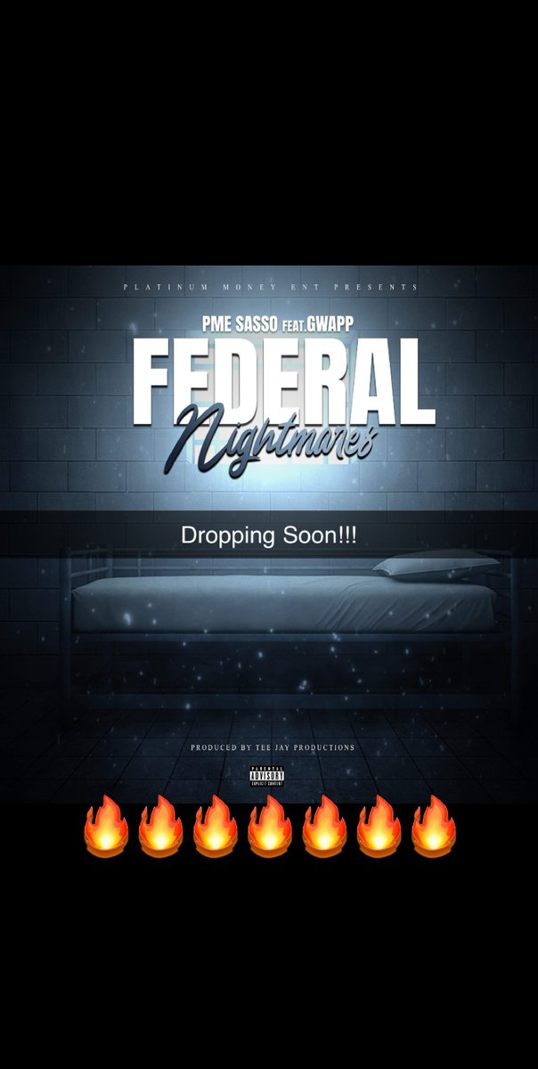 TheRealSasso's tweet photo. #PMESasso ft/ #Gwapp
“ #FEDERALNIGHTMARES “
Dropping Soon on all #Major & #Minor #Platforms
#newmusic #googleme #trapmusic #coldsummer #waves #nocap #norapcap #ghetto #ratchet https://t.co/VanxfFDsoZ