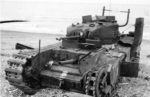15 of 30 Churchills at Dieppe got off the strand - not bad for a beach that the defending Germans had assumed was impassable - but were stopped by defences further back because engineers were unable to support. In future tanks would have to be able to clear defences themselves.