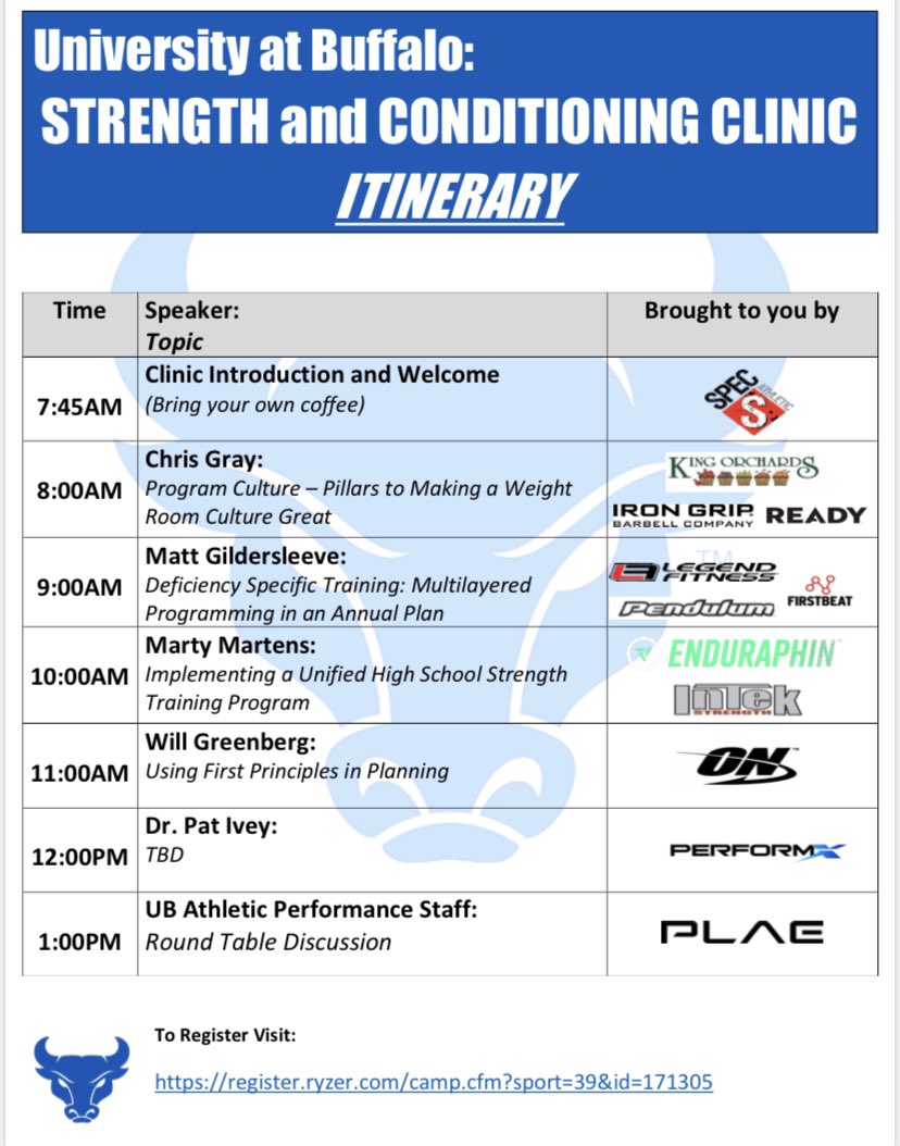 Less than an hour away, we are fired up to get this clinic rolling!! @Coach_Heiss @Conor_McNally_ @ConatySean @DrCoach_PatIvey @CoachGray70 @marty_martens82 @Coach_WillG
