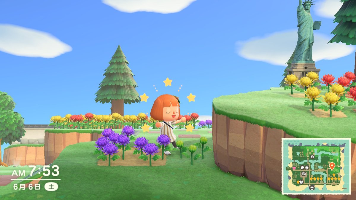 ムイ みみっち あつ森 Sky 緑のアジサイ 笑 も 綺麗ですよね 緑のキクもでき始めました