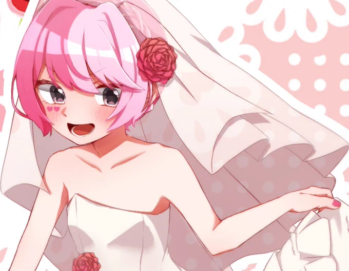 #cps_GirlsBridal
遅れた!!!ヴ!!!!!!
メグメグ×ウエディングドレスで参加しました???素敵企画ありがとうございました〜他の方のイラストは上のタグからどうぞ❣️ 