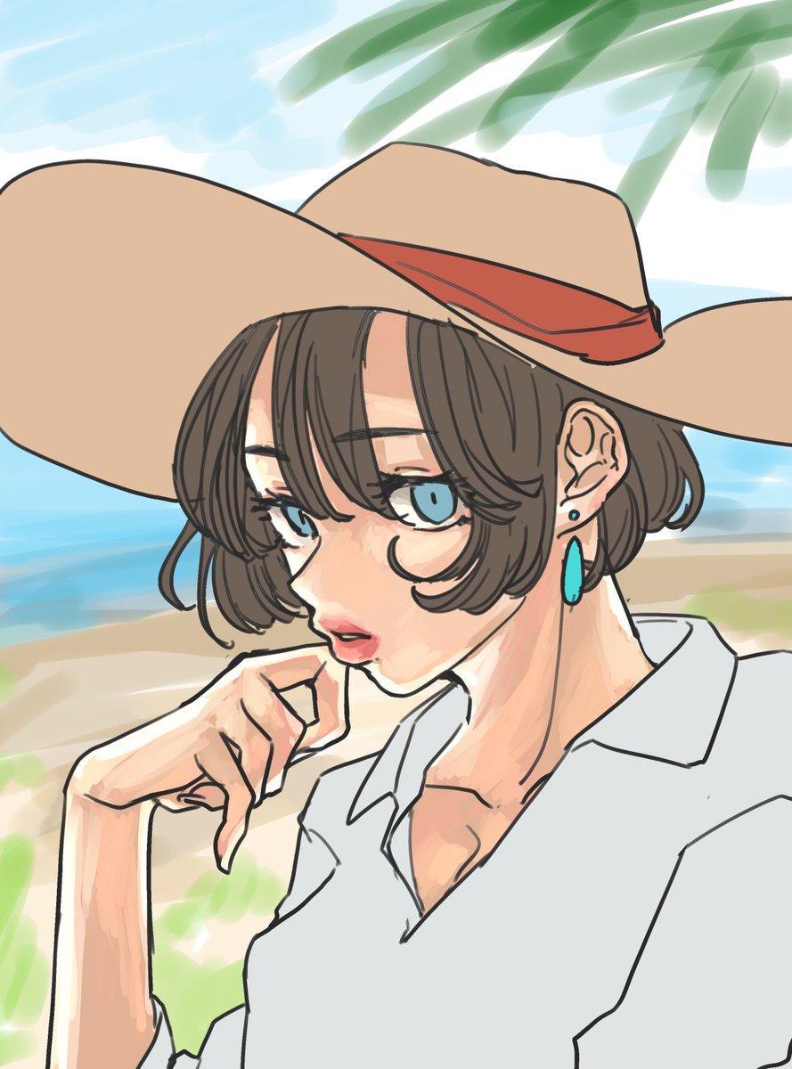 Cacao えっちょっと逆光っぽくない 嬉 メイキング イラスト練習 絵描きさんと繋がりたい