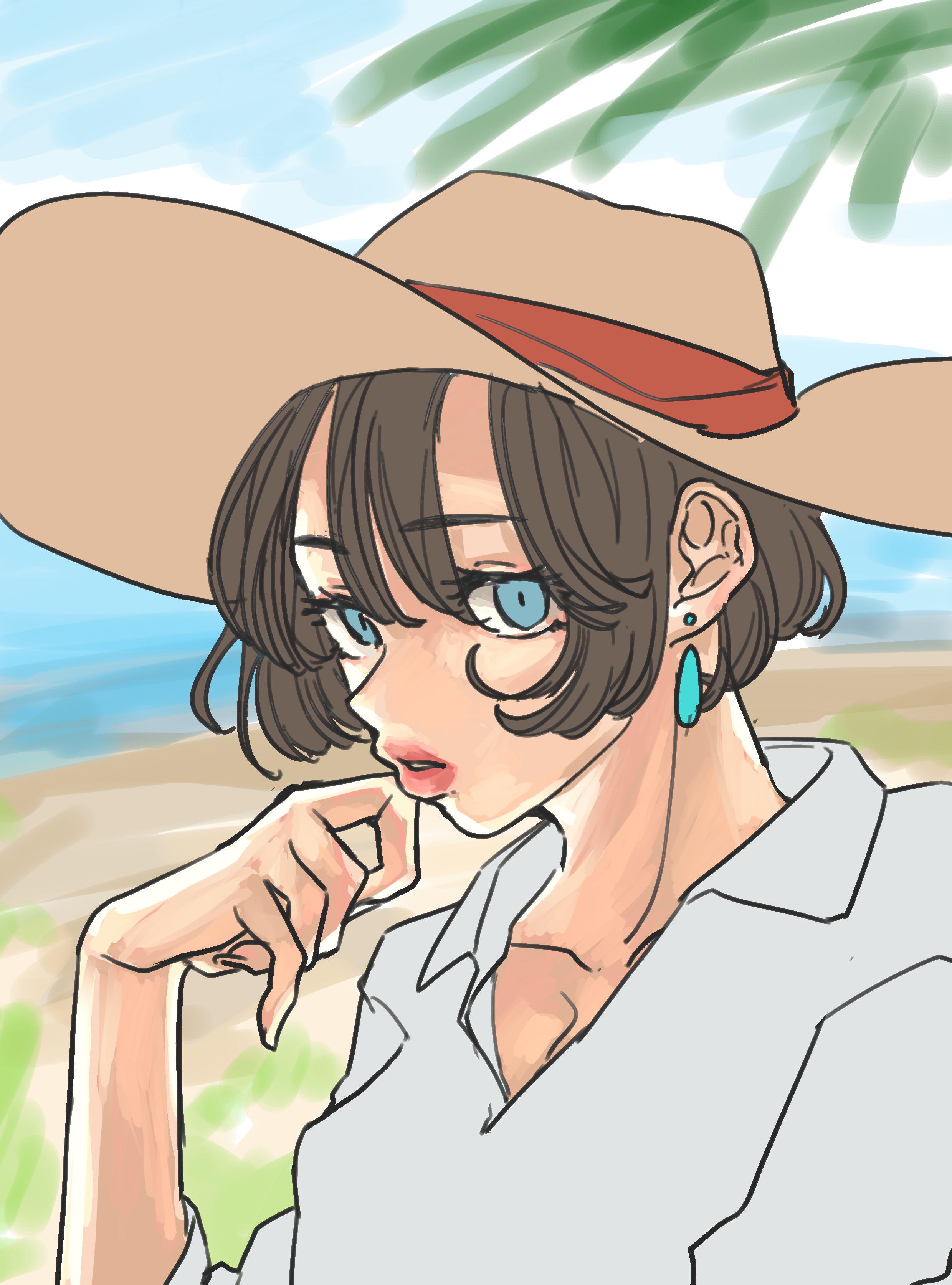 Cacao 新アイコン えっちょっと逆光っぽくない 嬉 メイキング イラスト練習 絵描きさんと繋がりたい T Co Baul32nngy Twitter