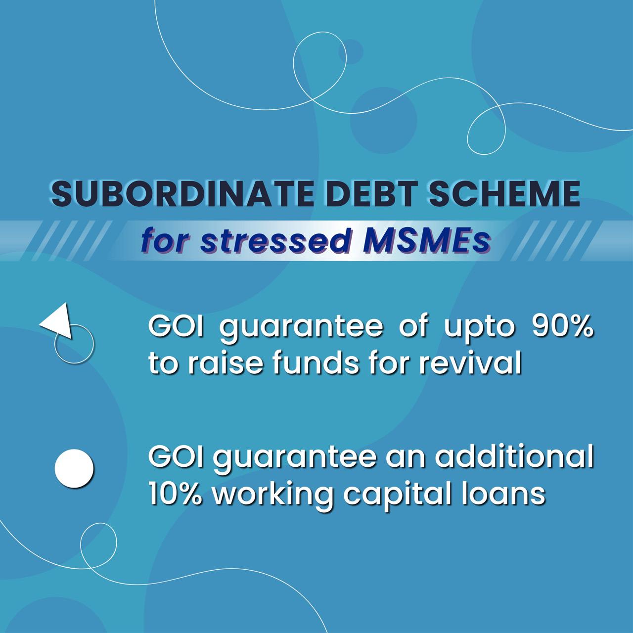 Ministry of MSME on Twitter: "Distressed Assets Fund-Subordinate Debt Scheme  for MSMEs #MSMEs can do business ...