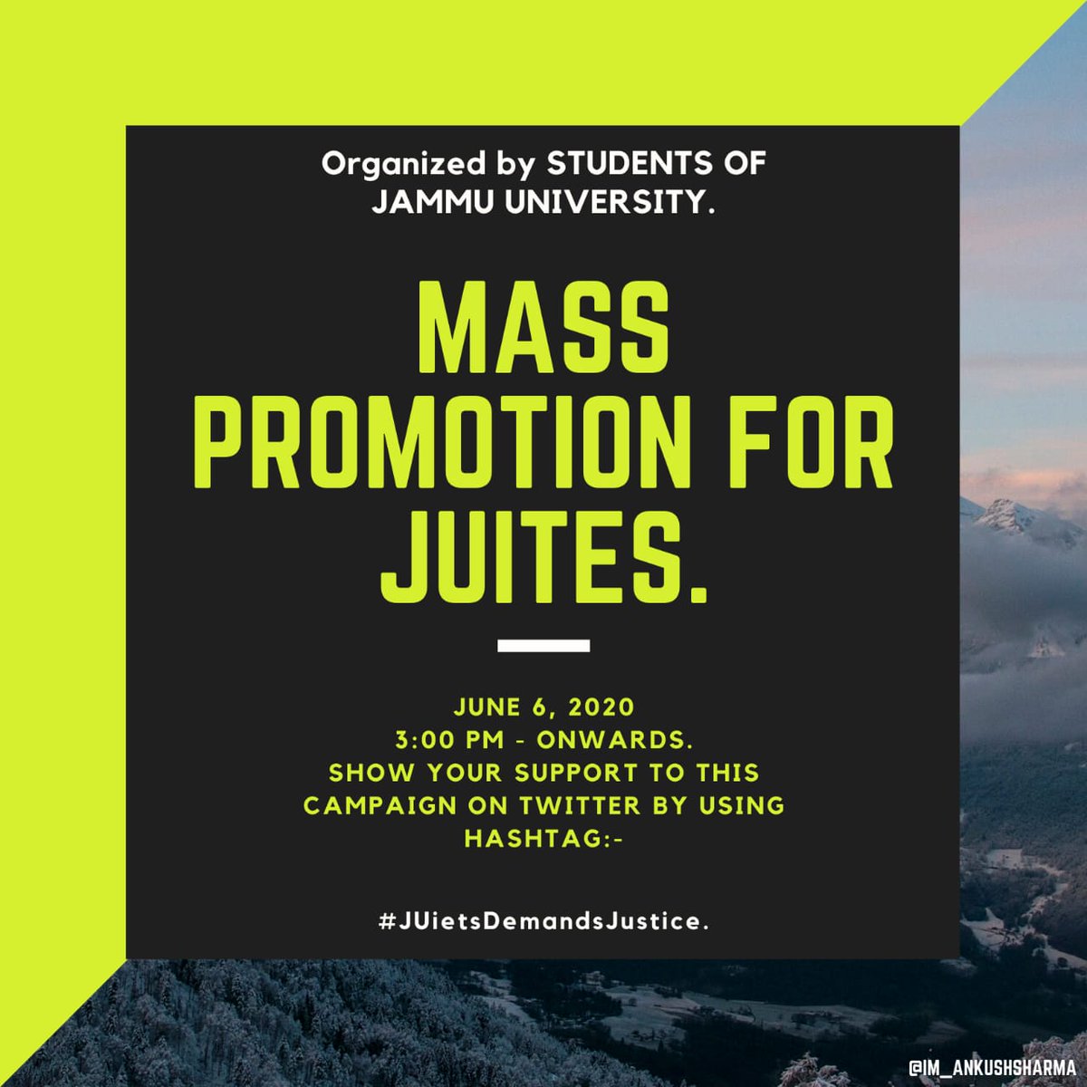 Amirchoudhary__'s tweet photo. If Kashmir University can do, then why Jammu University not?
Why you are doing discrimination among the Students of One UT?
Students are asking, Why are you not replying? @Manoj_Dhar 
@UniversityJammu 
#JUietsDemandsJustice 
#JUietsDemandsJustice 
#JUietsDemandsJustice https://t.co/u2nE1azr8P