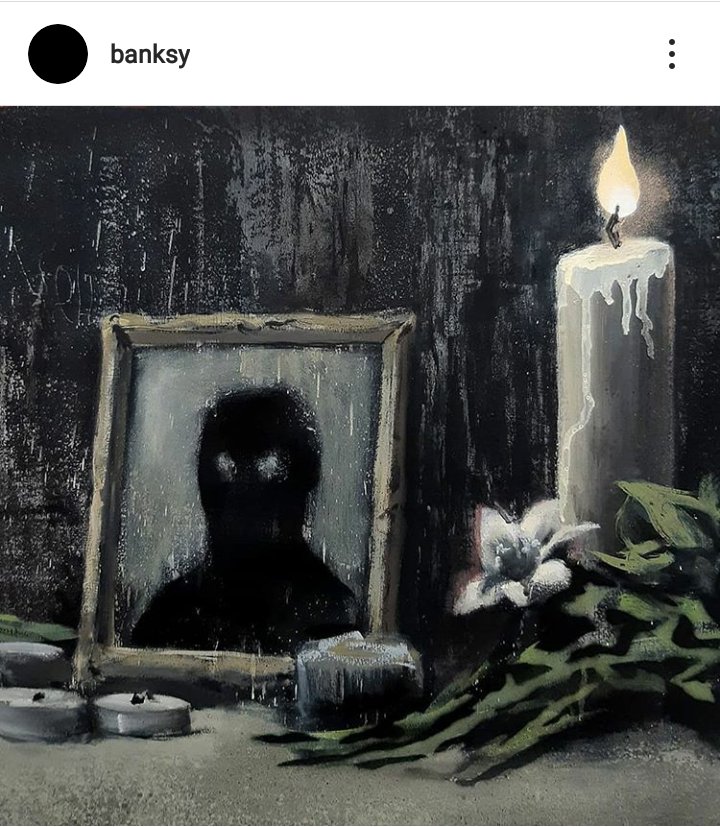 belleachieng's tweet image. Legendary shit! ✊🏿💪🏿🖤 Banksy has spoken. #banksy #BlackLivesMattters The revolution will be tweeted !