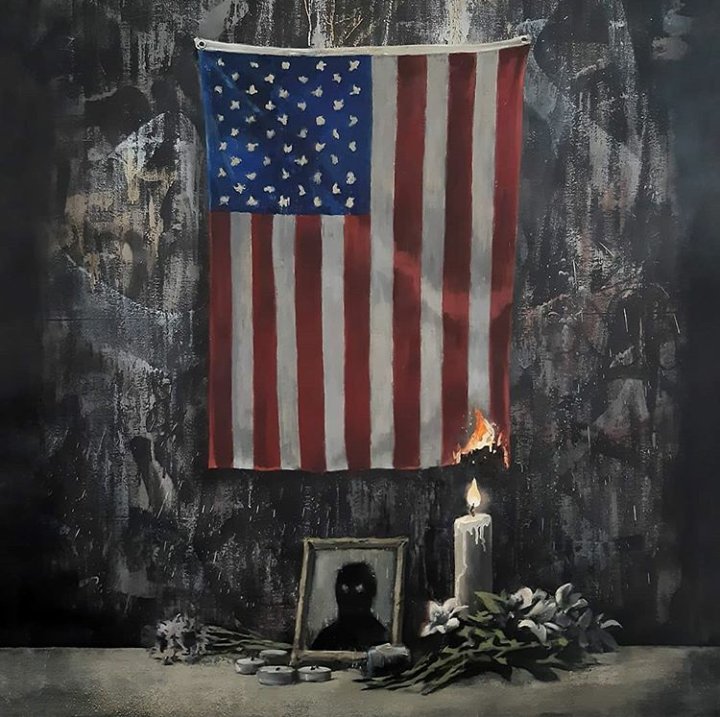 belleachieng's tweet image. Legendary shit! ✊🏿💪🏿🖤 Banksy has spoken. #banksy #BlackLivesMattters The revolution will be tweeted !