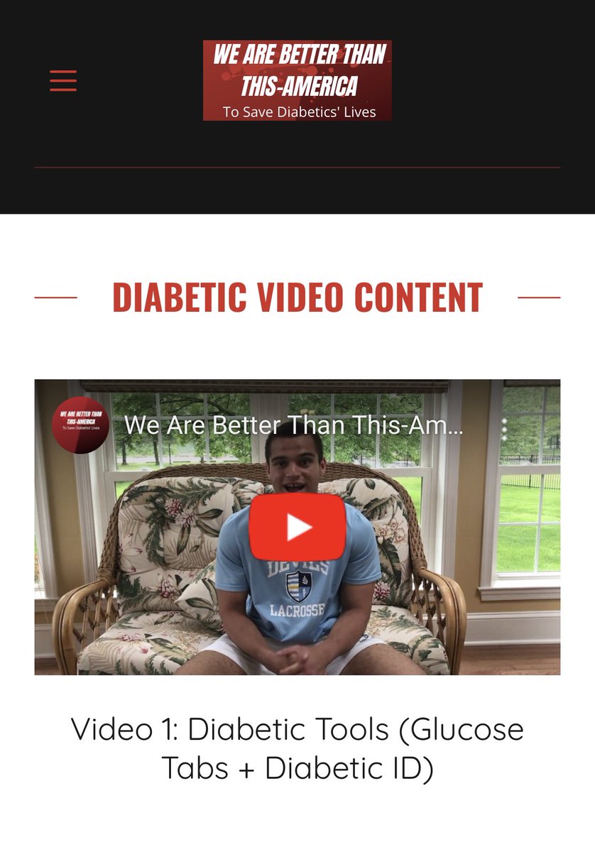 WeBetterAmerica's tweet photo. First video of the Diabetic Video Content page officially posted! Video 1 covers a very important topic that all Diabetics should be aware of and put into action! Click on the website (in bio), click the LEARN tab, and tune in! https://t.co/7d4gSC3trp