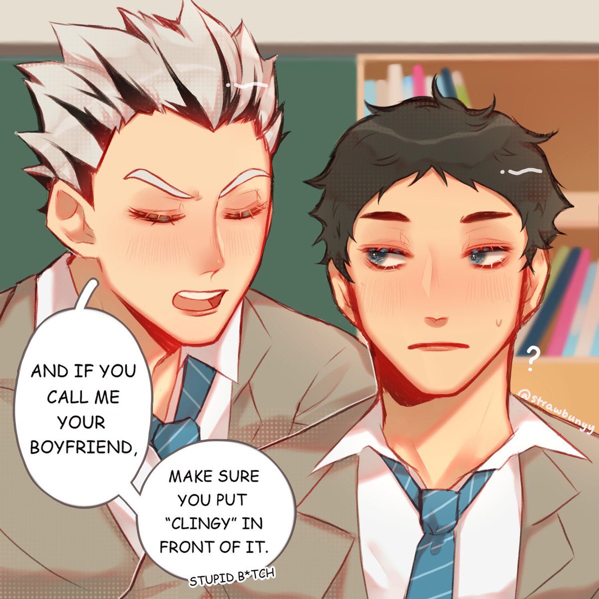 clingy boyfriend Bokuto (based on a TikTok ?) #BokuAka #Haikyuu 