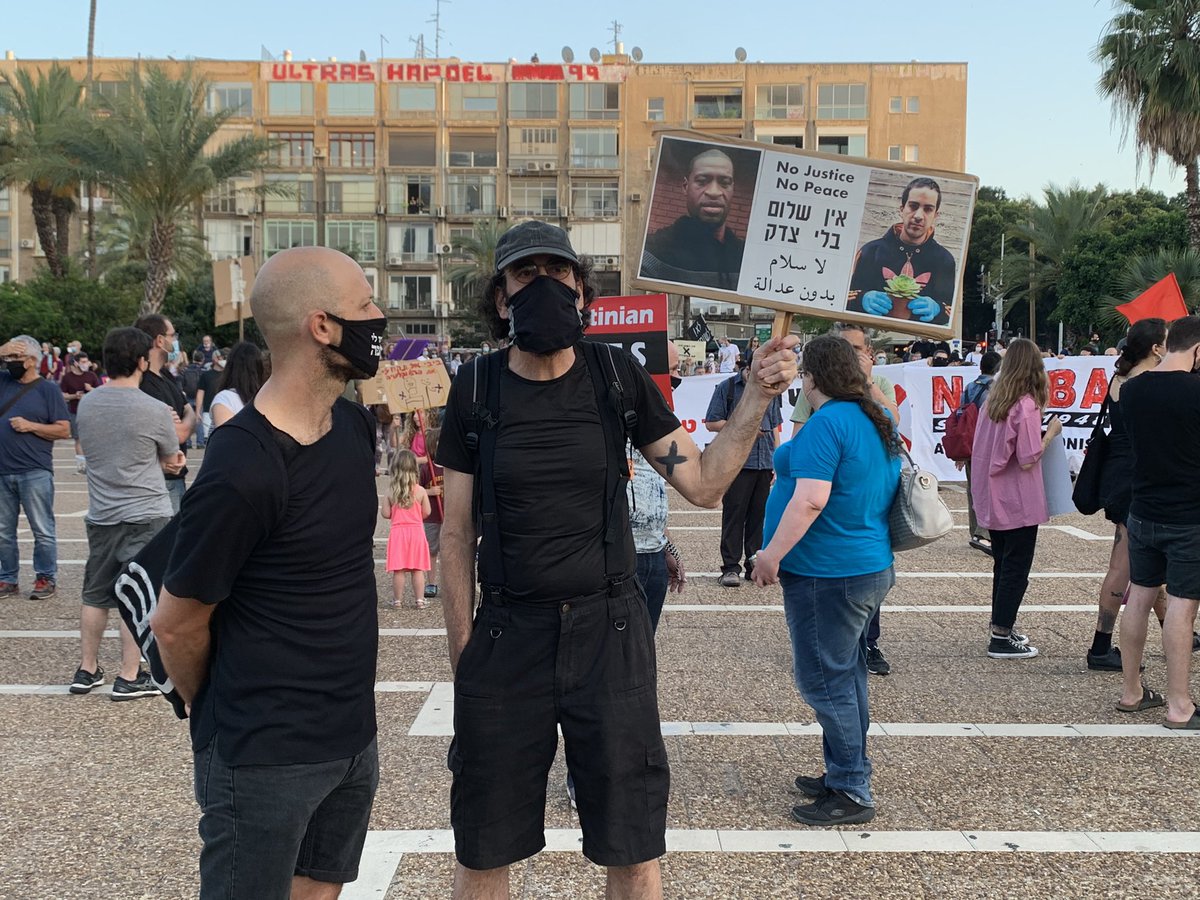 Ha_Matar's tweet photo. Now: hundreds gathering in Rabin Sq. In Tel Aviv to protest against annexation and occupation https://t.co/ItBzA7DOpG