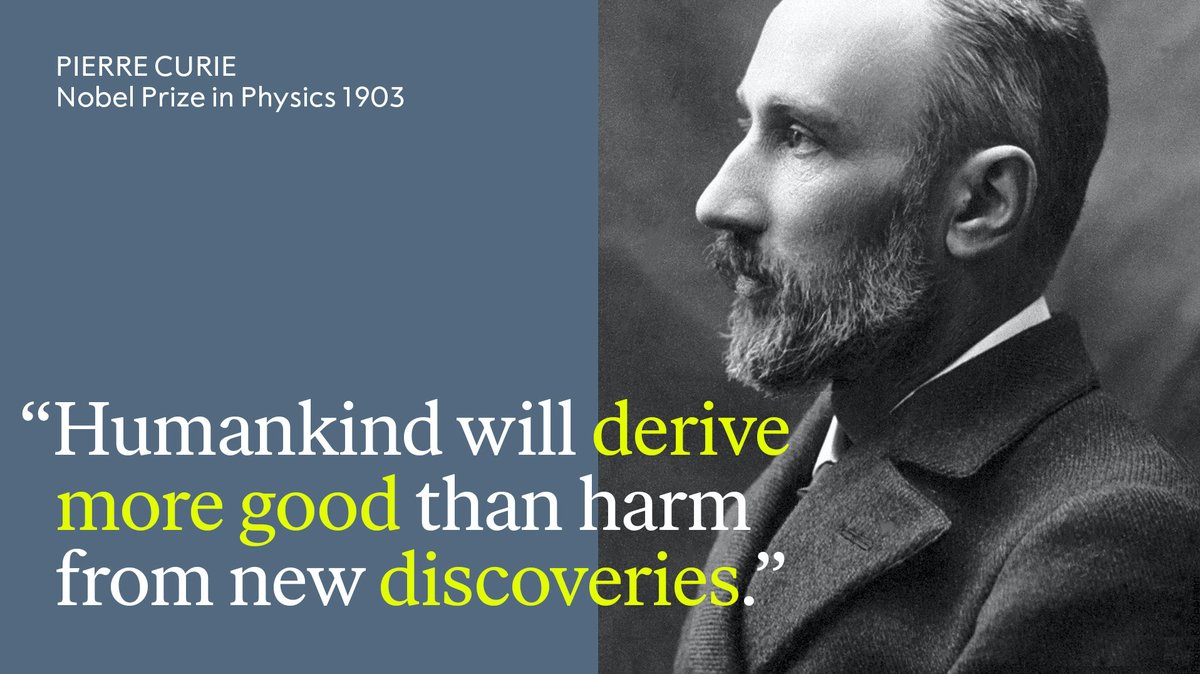 The Nobel Prize Pierre Curie Discussed The Dangers As Well As The Benefits Of New Discoveries In His Nobel Prize Lecture Onthisday In 1905 He Received The Nobelprize In Physics The Nobel Prize Pierre Curie Discussed The Dangers As Well As The Benefits Of New Discoveries In His Nobel Prize Lecture Onthisday In 1905 He Received The Nobelprize In Physics