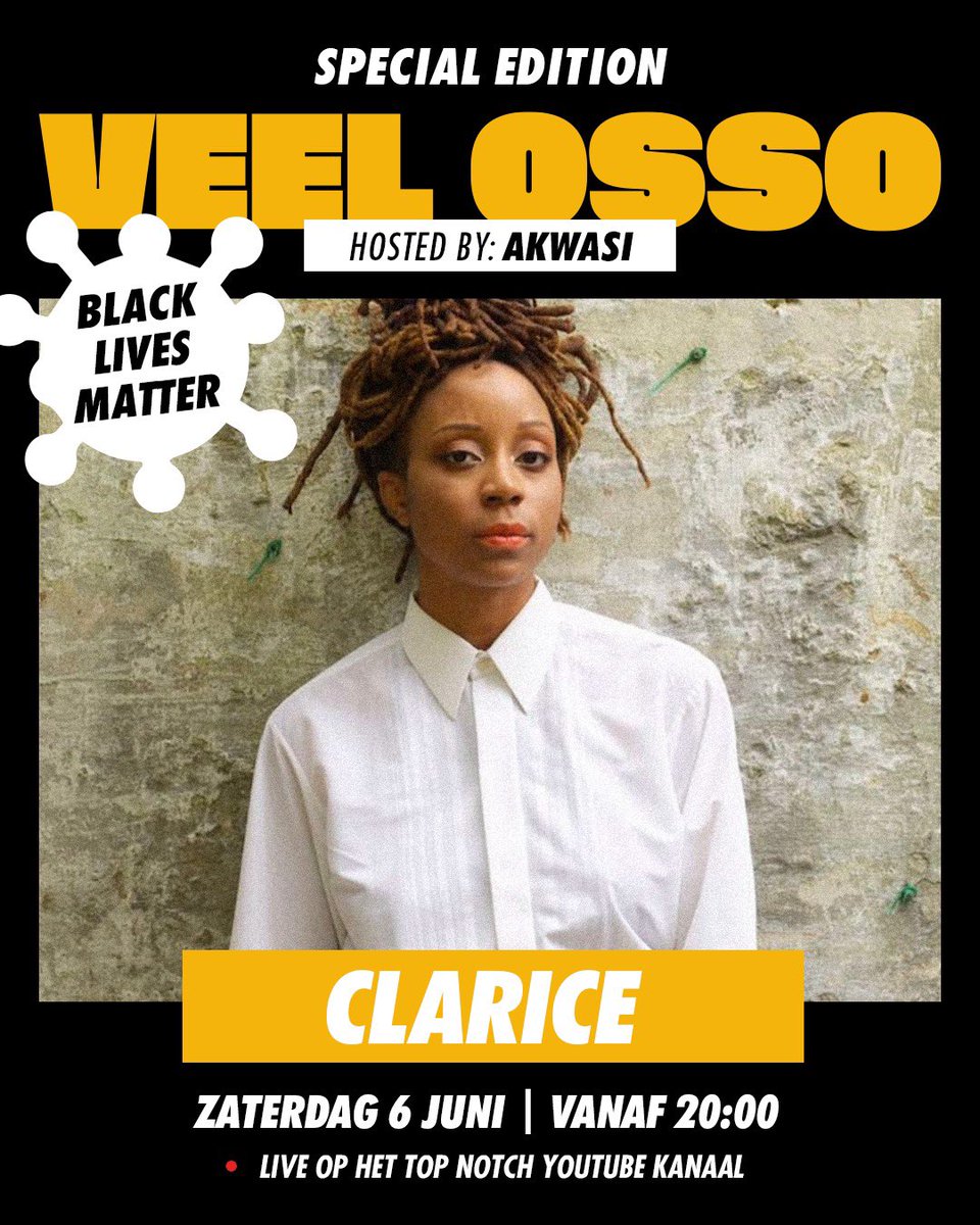 Straks <a href="/TopNotchNL/">Top Notch</a> op YouTube #veelosso #BlackLivesMatterNL <a href="/Antonkarel/">A K W A S I - antonkarelwillemantonsimonisaak</a> @yungnnelg @iamaishabetch <a href="/typhoon/">Typhoon</a> <a href="/ZwartLicht/">Zwart Licht</a> <a href="/MC_Winne/">Winne_Ecktuh</a>