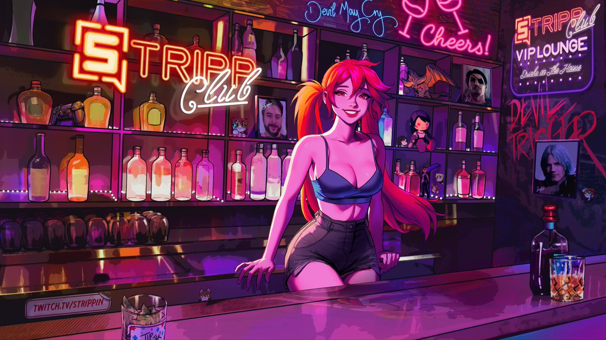Manda_AMSBT's tweet photo. updated both the character art and environments for @Strippin 's twitch channel Intro, intermission &amp; outro screens! All the character centric emotes used to decorate the bg are done by @celimeoww 🥺♥️ https://t.co/djhaK5Aax9