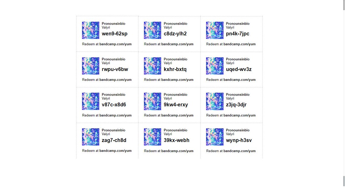 DOWNLOAD CODES FOR PRONOUNS IN BIO! #downloadcodes #bandcamp