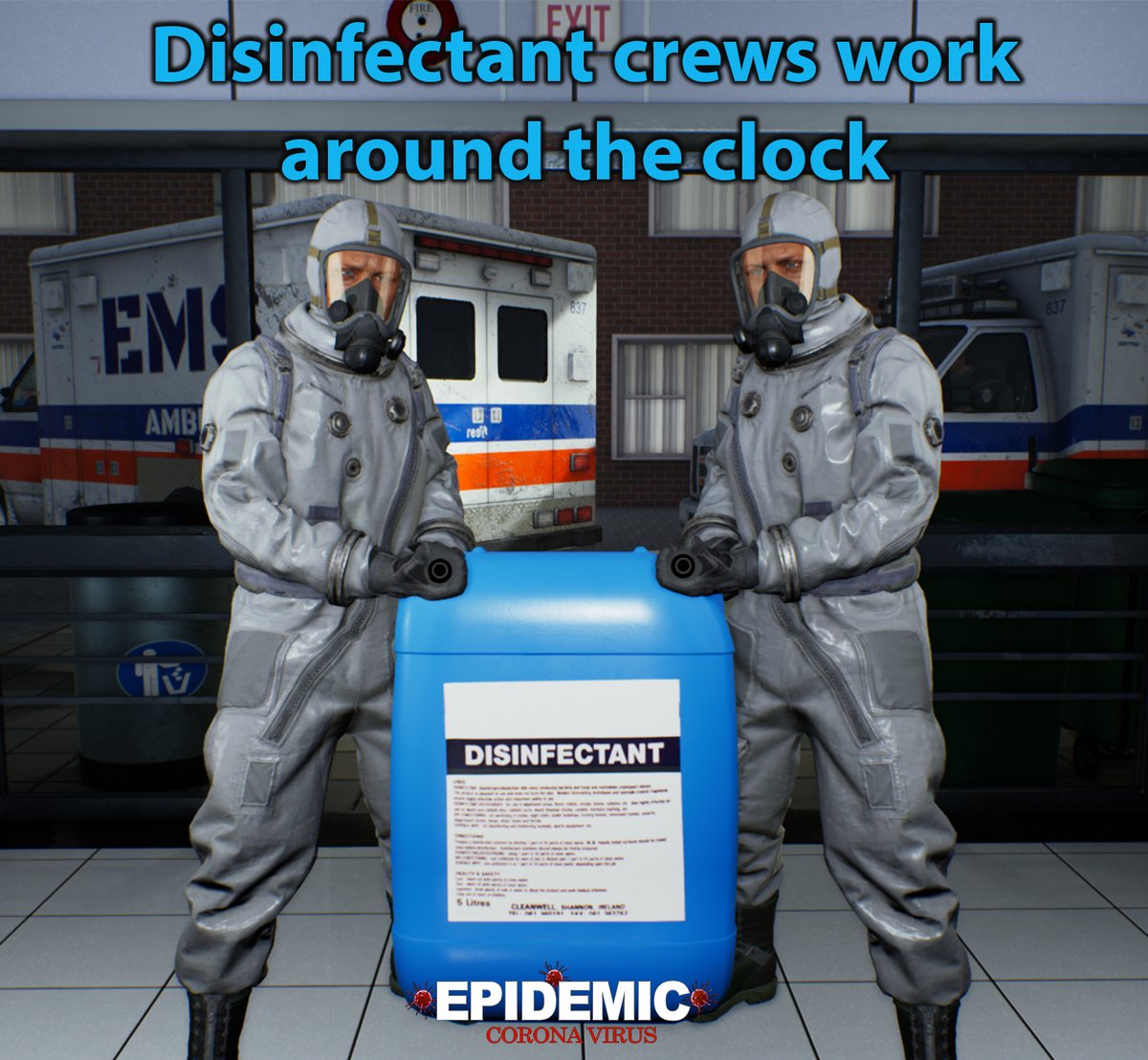 Crews work around the clock to keep the ER hospital clean
#screenshotsaturday #traumasimulator #trainingsimulator #emergencymedicine #decisiontrainer #simulator #students 
#game #gamer #gaming #games #gamers #videogaming #pc #pcgaming #videogame #videogames #indiewatch #indiegame