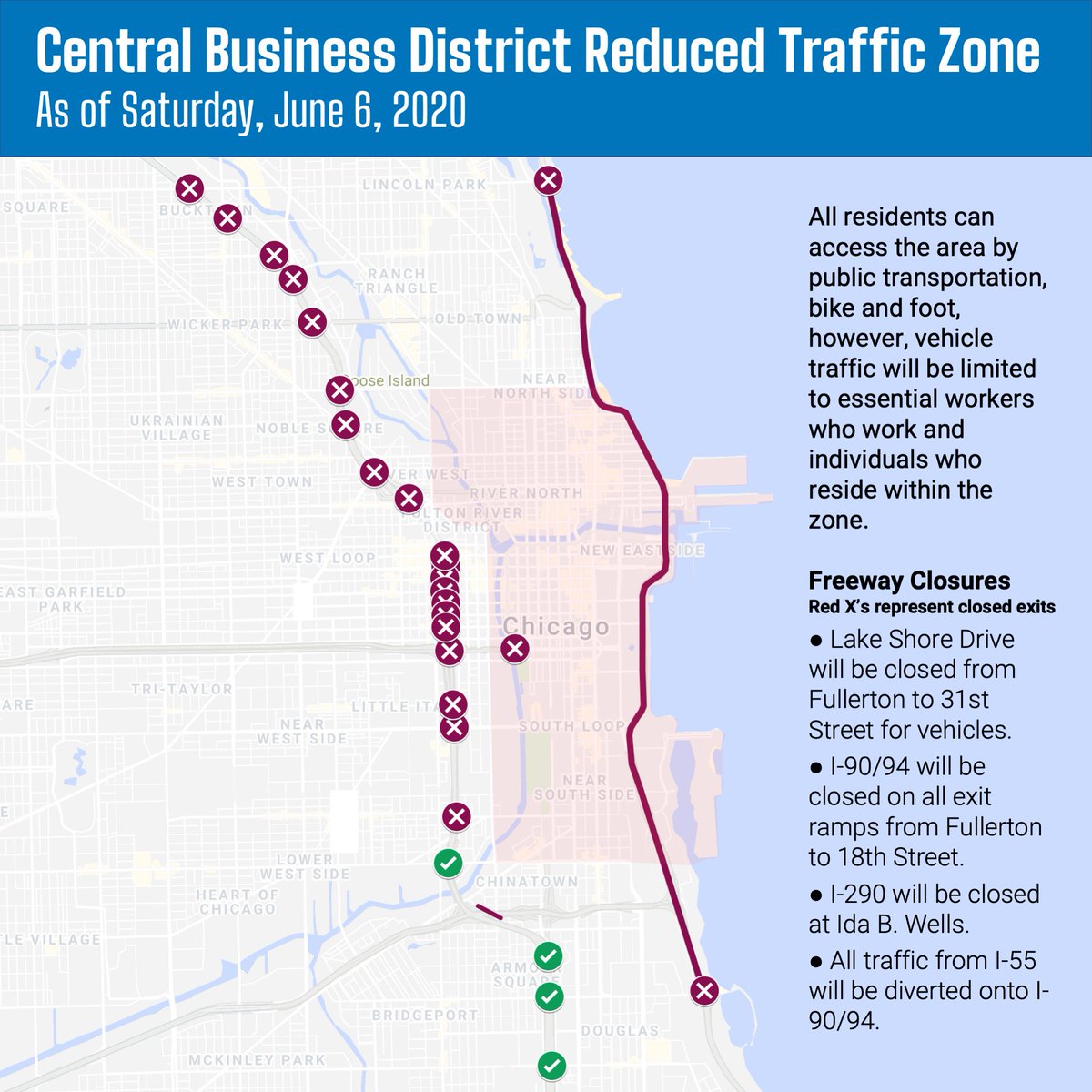 Chicago Oemc For Public Safety Please Be Aware Of Street Ramp Closures As Well As Limited Access To Chicago S Loop This Weekend Besafechicago T Co Oqyewmtowk