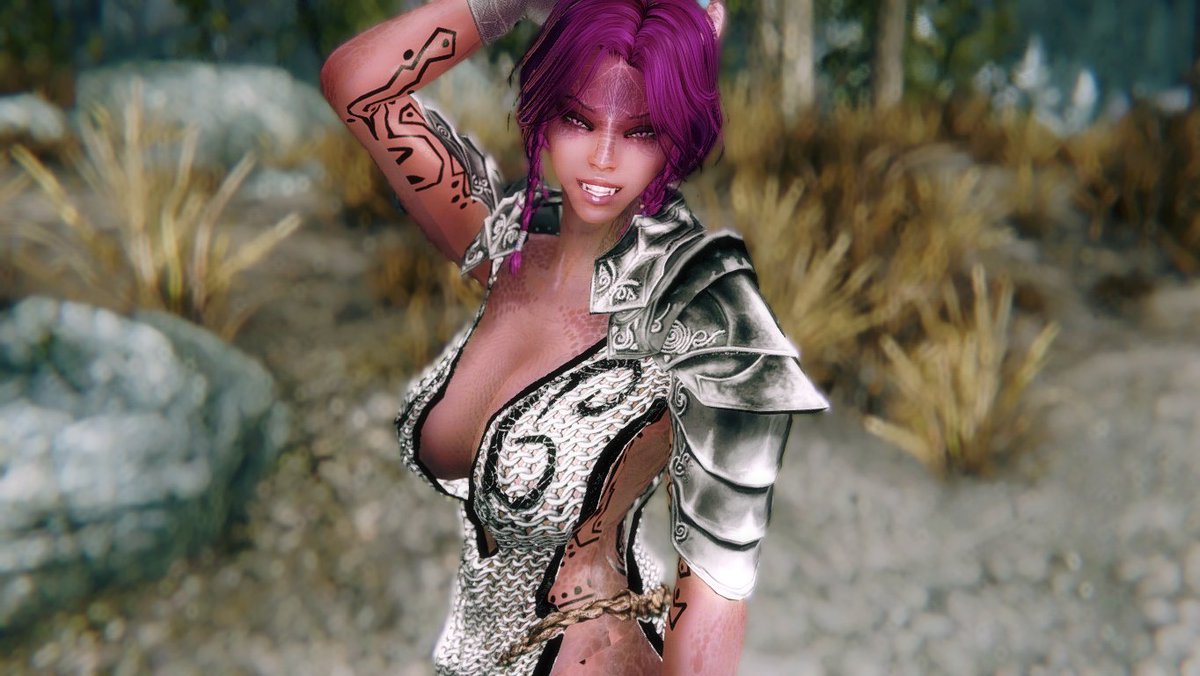 blazingsai's tweet photo. Resuming my #CharacterRoster posts we have #Nue (heir to a popular business franchise), #Nyleine (#Niyleen's sister, strongest necromancer... ever, merchant, girlfriend of #Heilda), #Nyx (assassin, girlfriend of #Kaz), #Onasan (unusual cleric)
#Skyrim #SkyrimLE #スカイリム https://t.co/EvqEmXFEp8