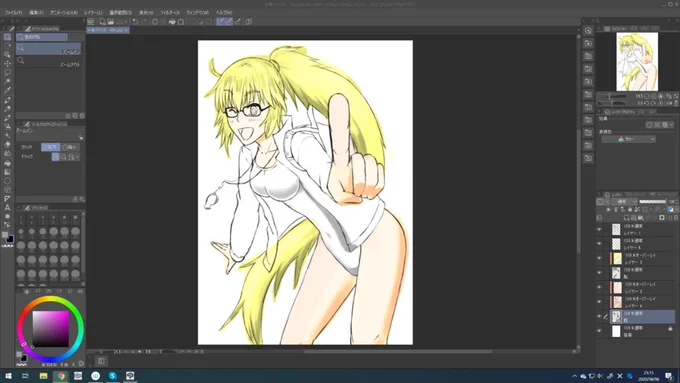 1時間半ぐらいでここまで描いてみた #FGO #水着 #ジャンヌ・ダルク https://t.co/0ILfWreMj7 