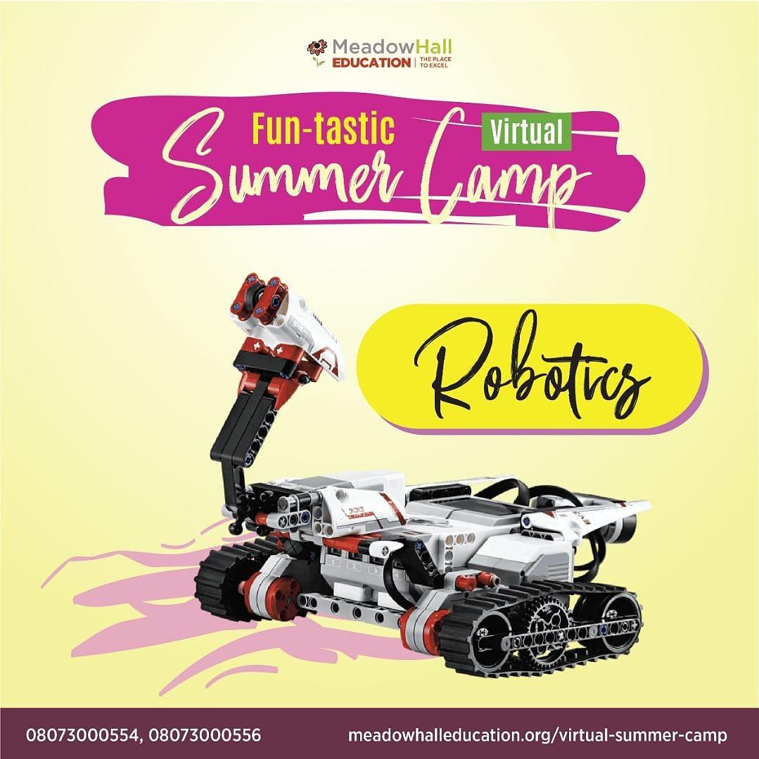 MeadowHallEdu's tweet photo. Increase your child’s ability to be innovative and creative by enrolling your child in our robotics club this summer!   

Time: 3:30-5:30 Cost: From N2500 per week 

For enquires, please call 08073000554, 08073000556 or visit https://t.co/MkwYip7ene
#virtuallearningplatform https://t.co/Xb4MVAbwkw