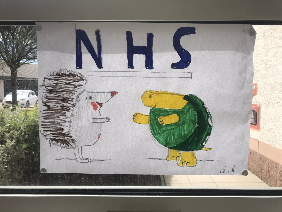 lorrainearnott3's tweet photo. Thank you to Crawforddyke nursery/primary school for our excellent art work, which has certainly brightened up our ward, patients and staff. Well done 🥰🌈🦋 https://t.co/3eYuFSn25h