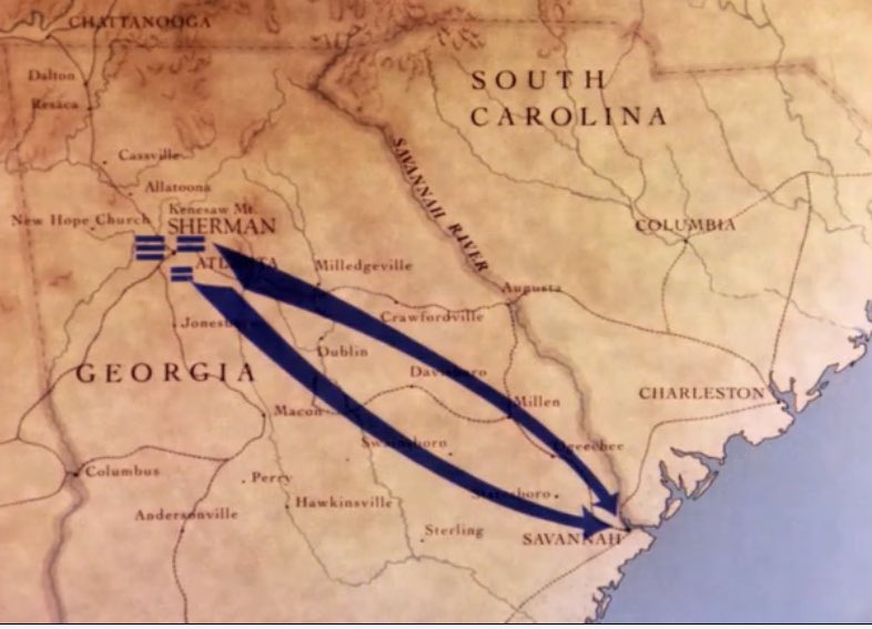 All this was a power move, but what he didn’t expect was over 10k+ slaves wanting to join the march for safety from the conderacy. So when they finally reached Savannah, he delivered “Special Field Orders, No. 15” granting the formerly enslaved 400k acres of the confiscated land—
