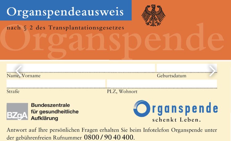 Wer noch keinen haben sollte und ganz dringend einen Link dazu sucht - hier gibt es ihn, den Organspendeausweis 🙂#tagderorganspende             organspende-info.de/organspendeaus…